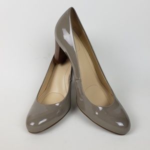 EUC Calvin Klein Renni Taupe Stacked Heels size 8M